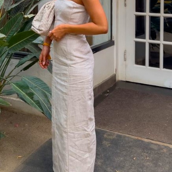 Reformation Layton linen strapless dress - Picture 13 of 13